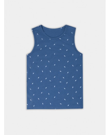 Майка молнии на синем