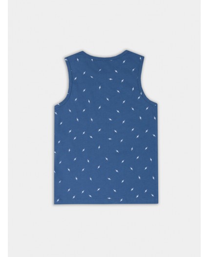 Майка молнии на синем