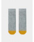 Носки серый меланж /горчичный