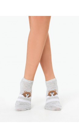 Носки св.серый меланж