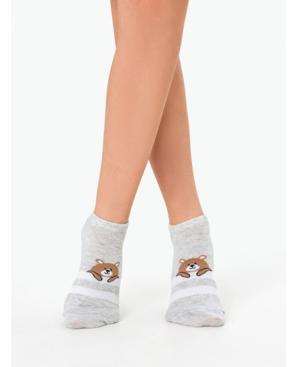 Носки св.серый меланж