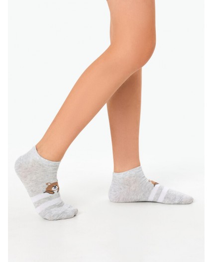 Носки св.серый меланж