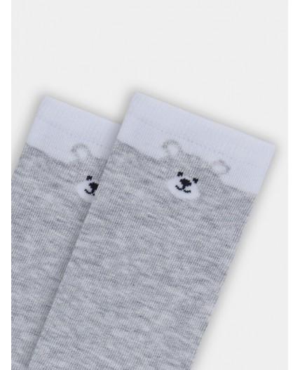 Носки св.серый меланж