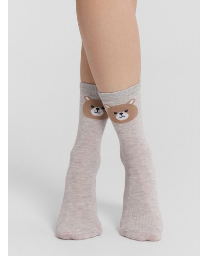 Носки св.серый меланж