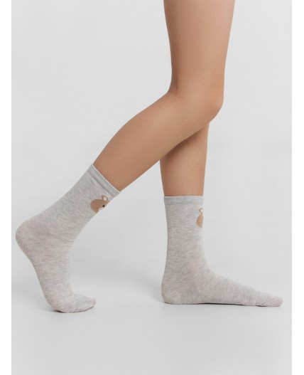Носки св.серый меланж
