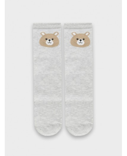 Носки св.серый меланж