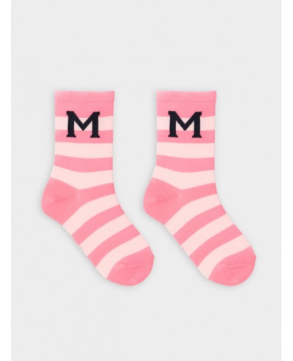 Носки лиловый /белый