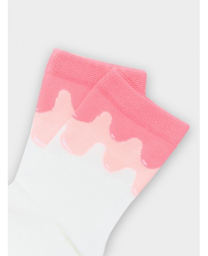 Носки лиловый /белый