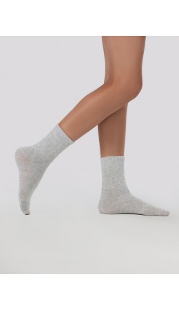 Носки св.серый меланж