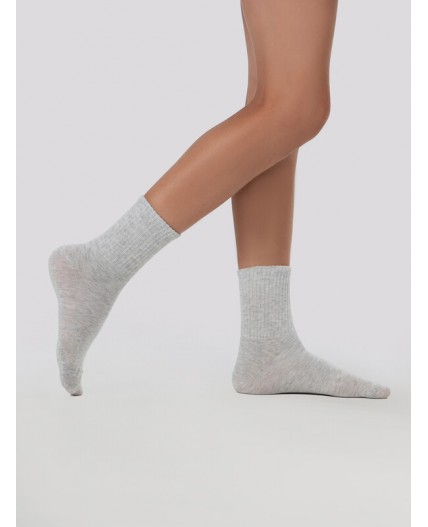Носки св.серый меланж