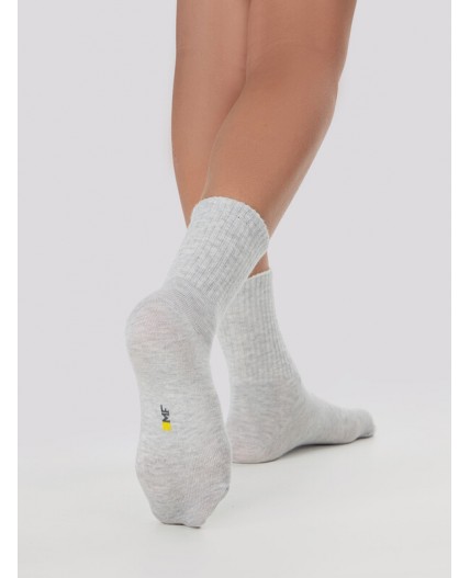 Носки св.серый меланж