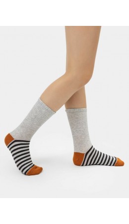 Носки св.серый меланж
