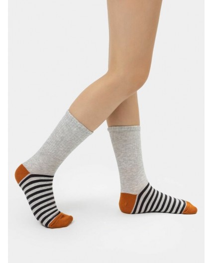 Носки св.серый меланж