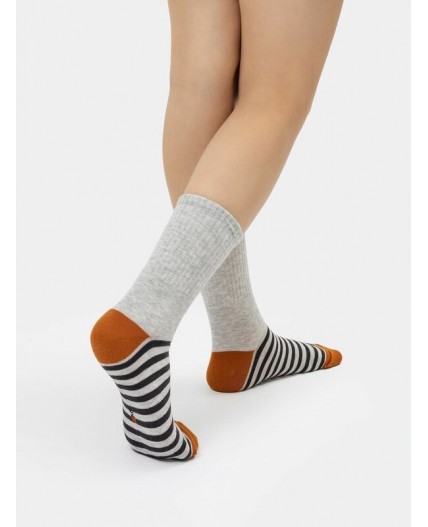 Носки св.серый меланж