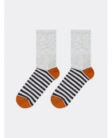 Носки св.серый меланж