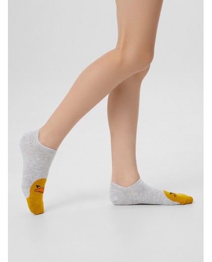 Носки св.серый меланж