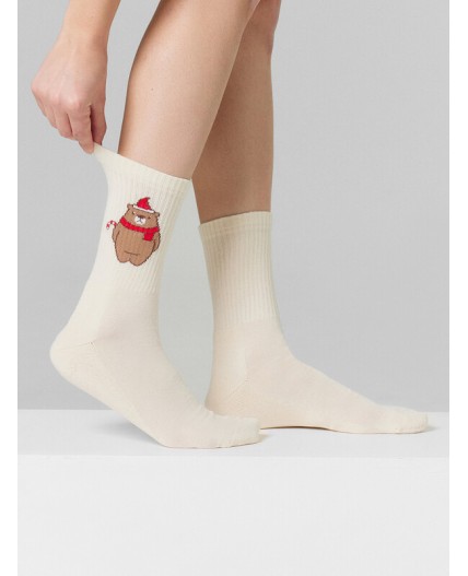 Носки молочный