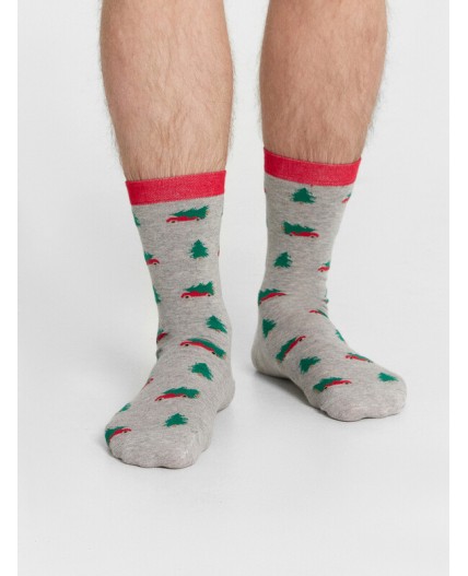 Носки серый меланж