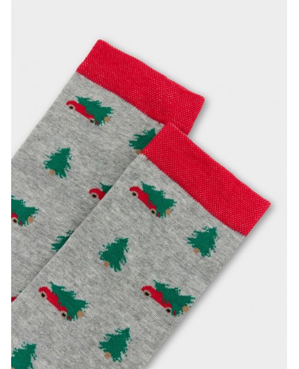 Носки серый меланж