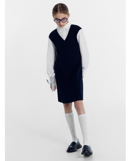 Платье т.синий