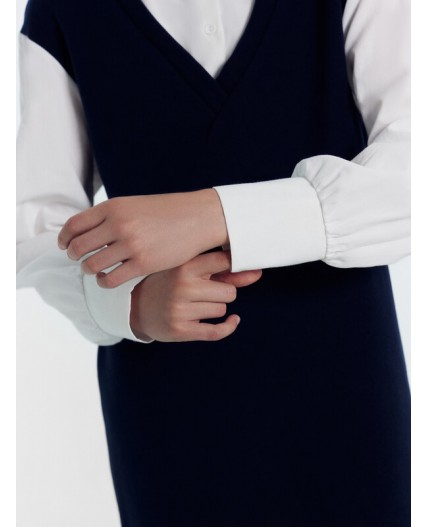 Платье т.синий