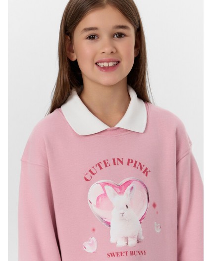 Платье пыльный розовый +печать1