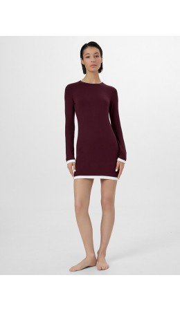 Платье бордо