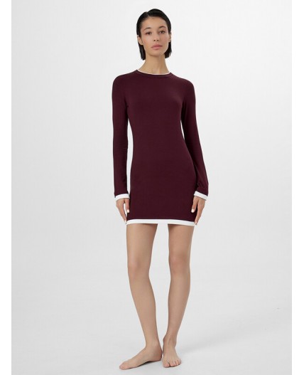 Платье бордо