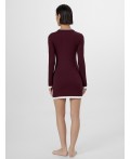 Платье бордо