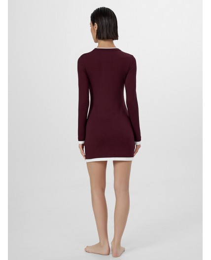 Платье бордо