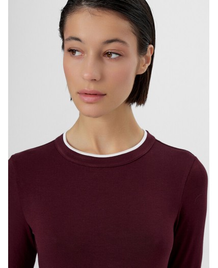 Платье бордо