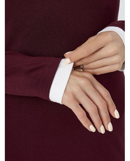 Платье бордо