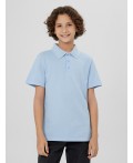 Поло голубой