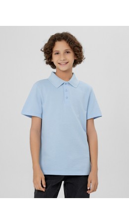 Поло голубой