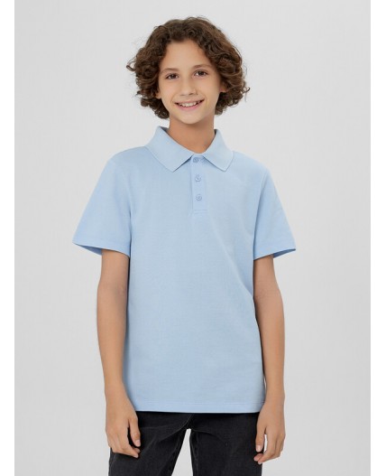 Поло голубой
