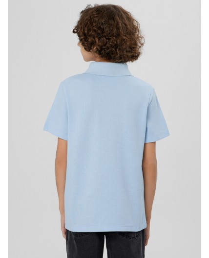 Поло голубой