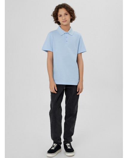 Поло голубой