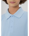 Поло голубой