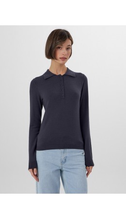 Поло металлический серый