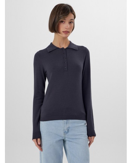 Поло металлический серый