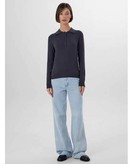 Поло металлический серый