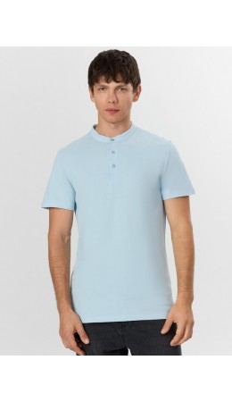 Футболка серо -голубой