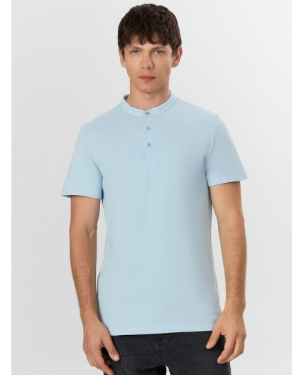 Футболка серо -голубой