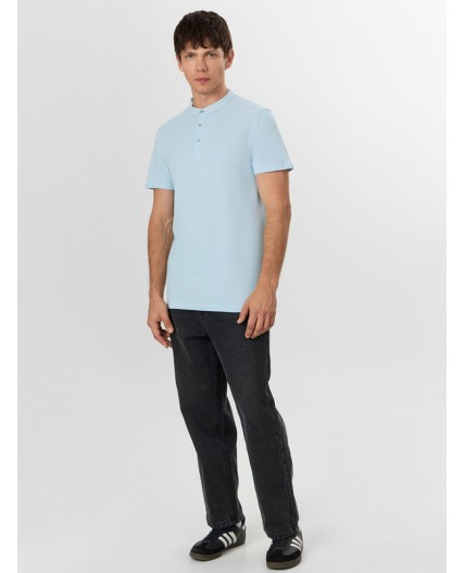 Футболка серо -голубой