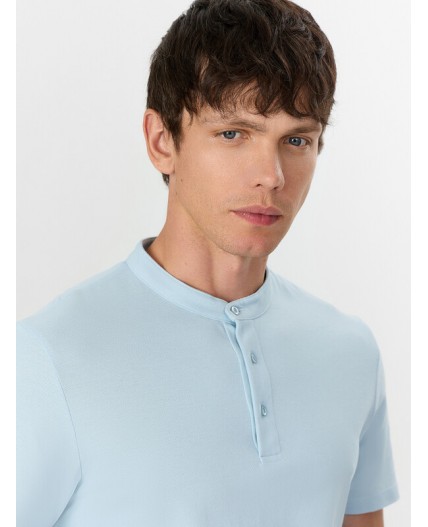 Футболка серо -голубой