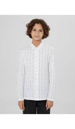 Рубашка геометрия на белом