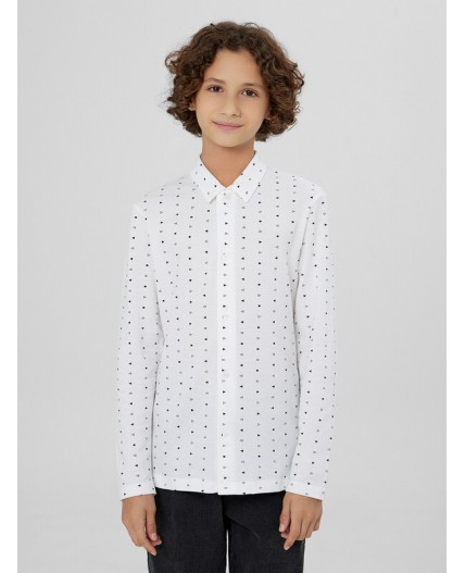 Рубашка геометрия на белом