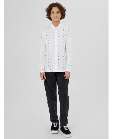 Рубашка геометрия на белом