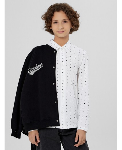 Рубашка геометрия на белом