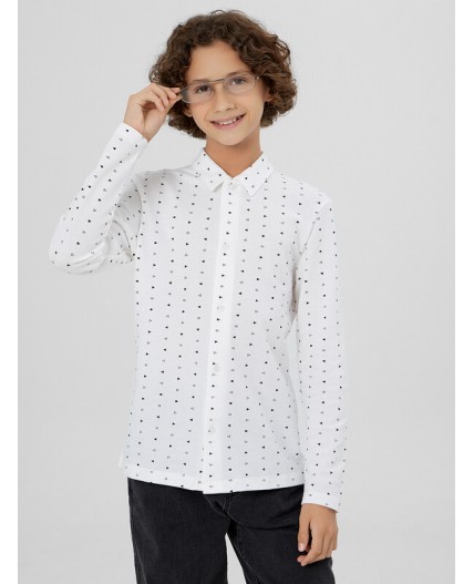 Рубашка геометрия на белом